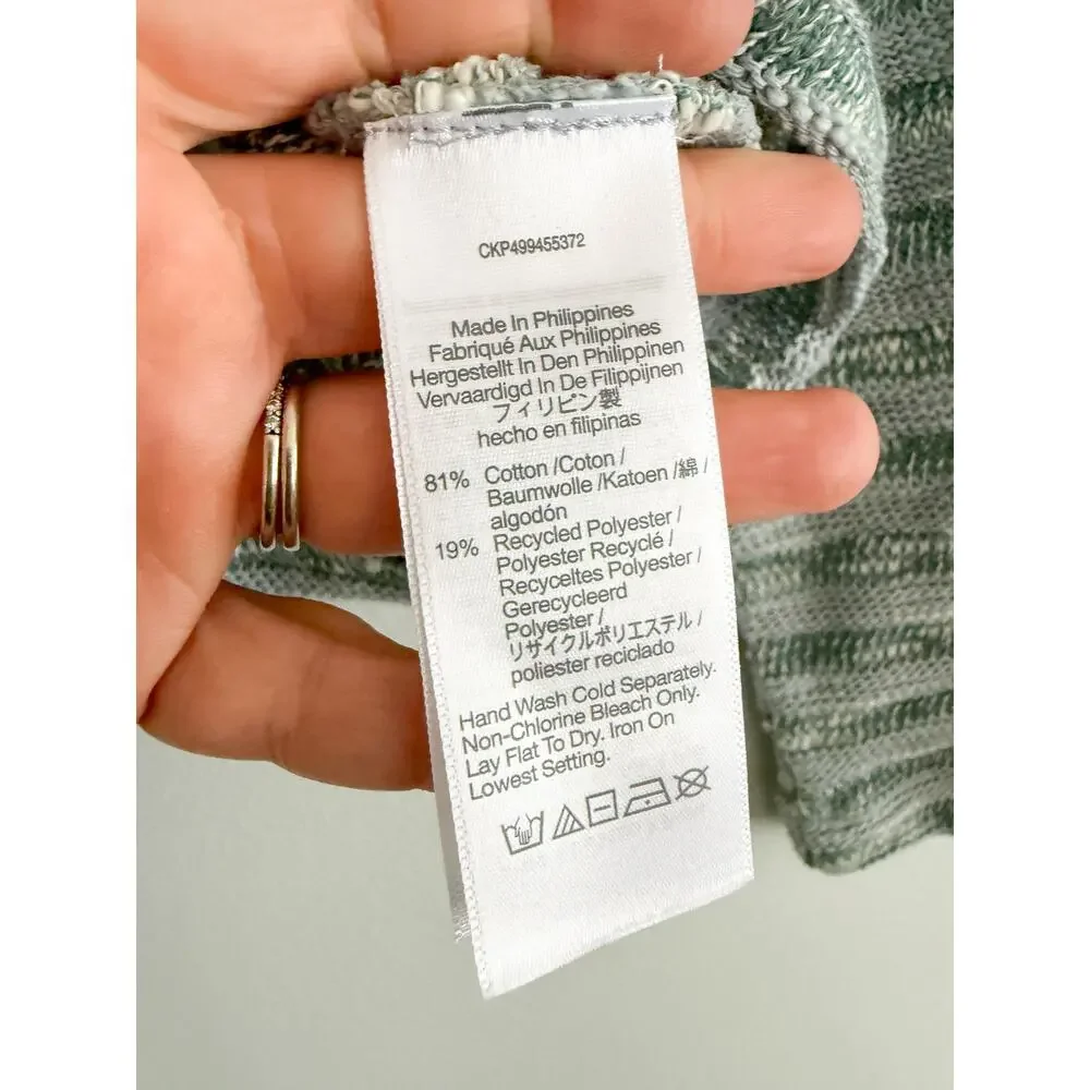 Madewell | NWT Crewneck Long Sleeve Knit Tee Blue Horizon Stripe | Sz XS